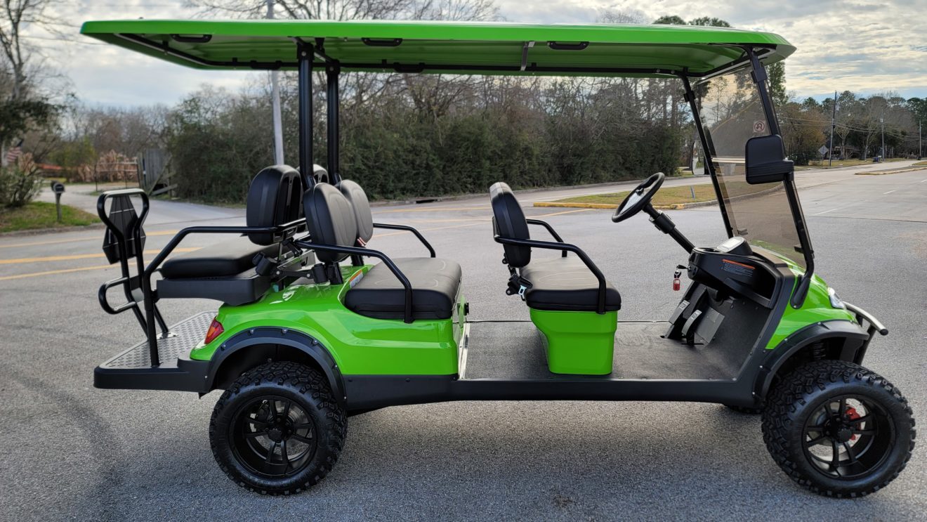 2022 Lime Green Advanced EV Limo - CKD's Golf Carts