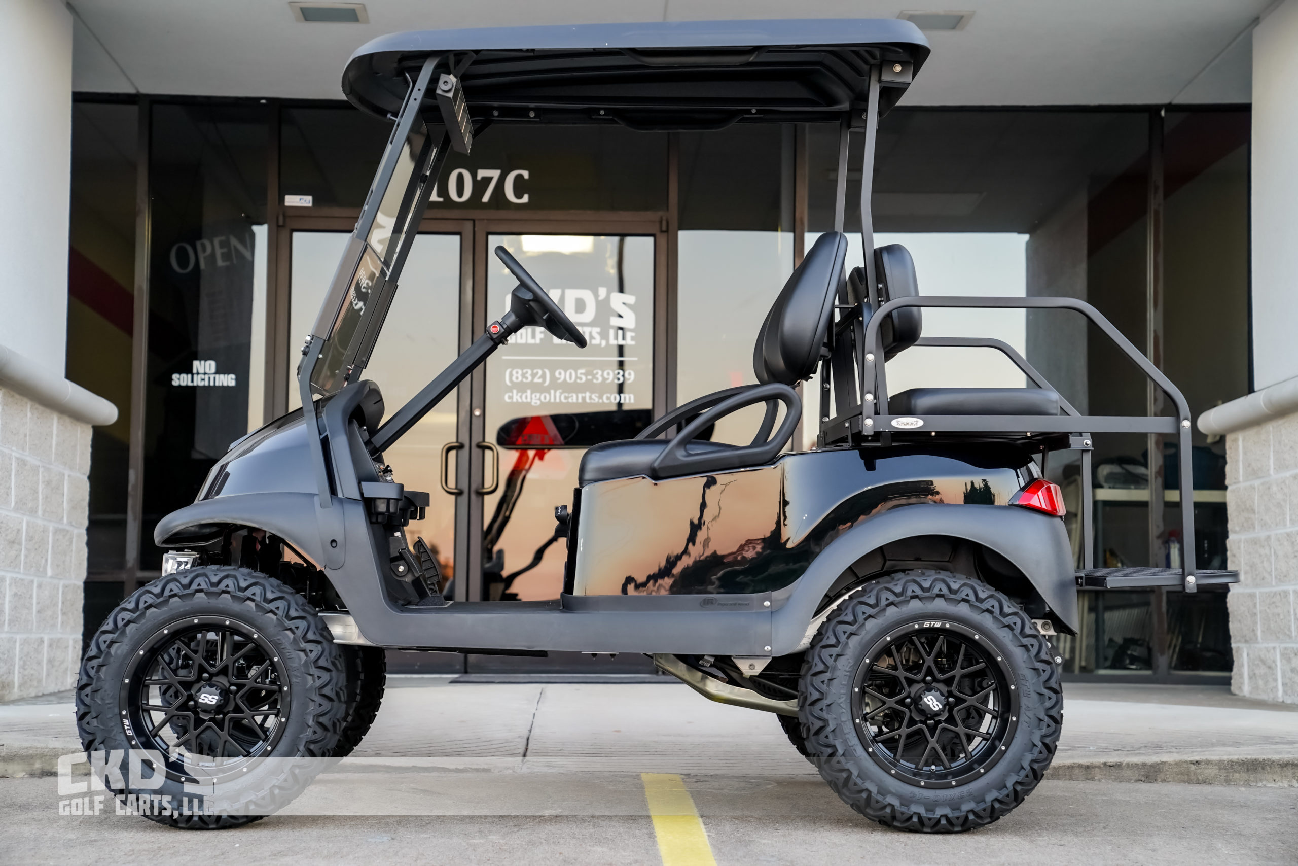 2022 Metallic Black Club Car Precedent - CKD's Golf Carts