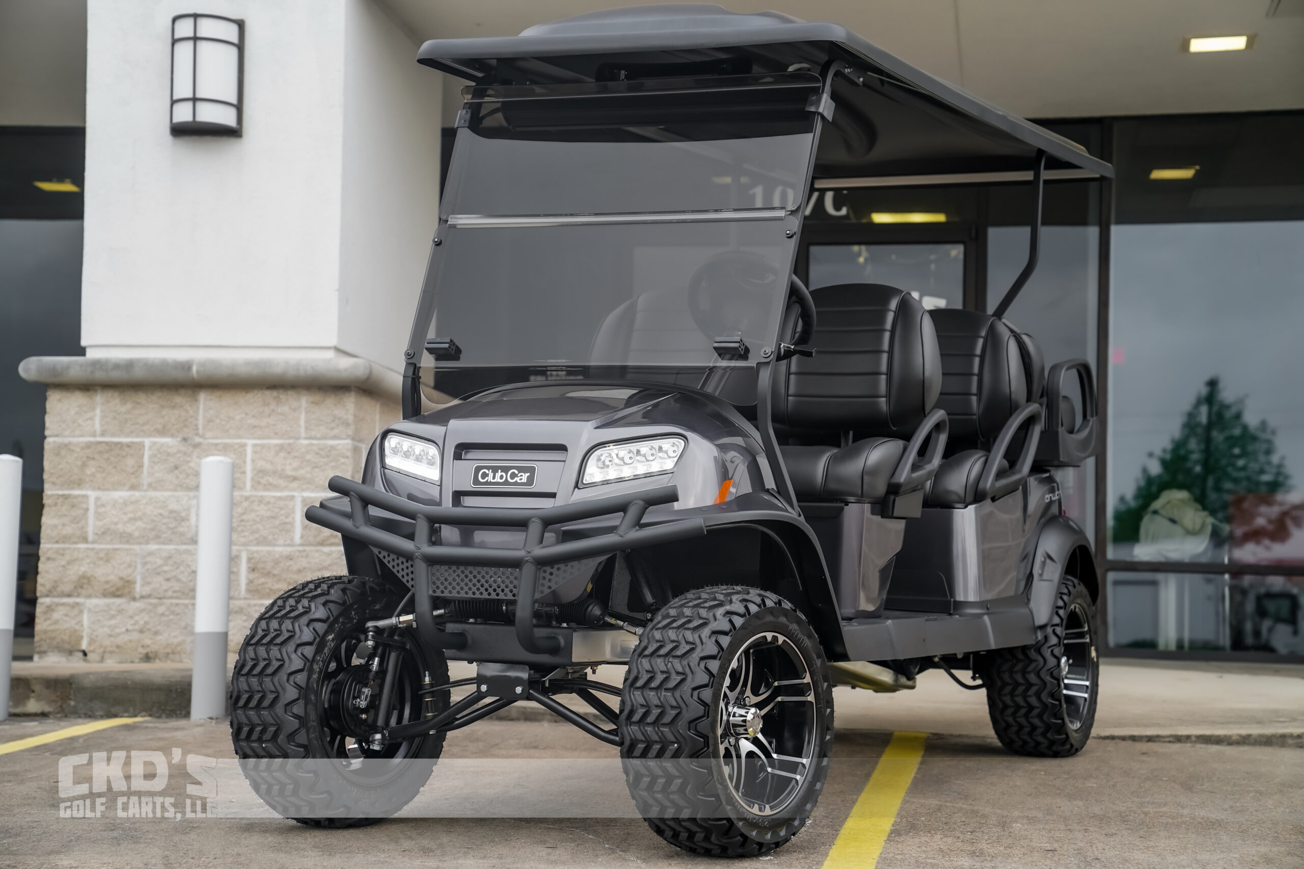 2023 Club Car Lifted Dark Grey Onward Gas Four Passenger Golf Cart –  Chuck's Custom Carts 'n Parts