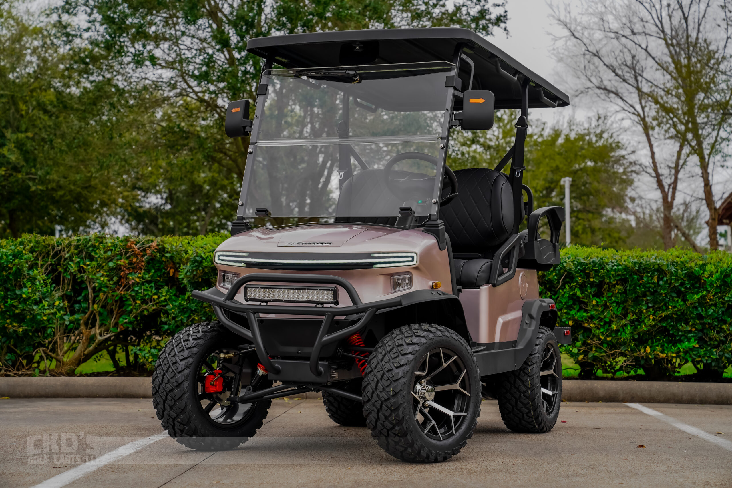 Rose Gold Denago Ev Nomad Lithium Ckds Golf Carts